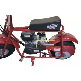 Rusty COLEMAN CT100U CT100 MINIBIKE CUSTOM HEADER EXHAUST STRAIGHT PIPE MADE IN USA