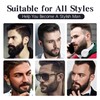 Beard Pencil Filler for Men with Bristle Beard Brush, Water