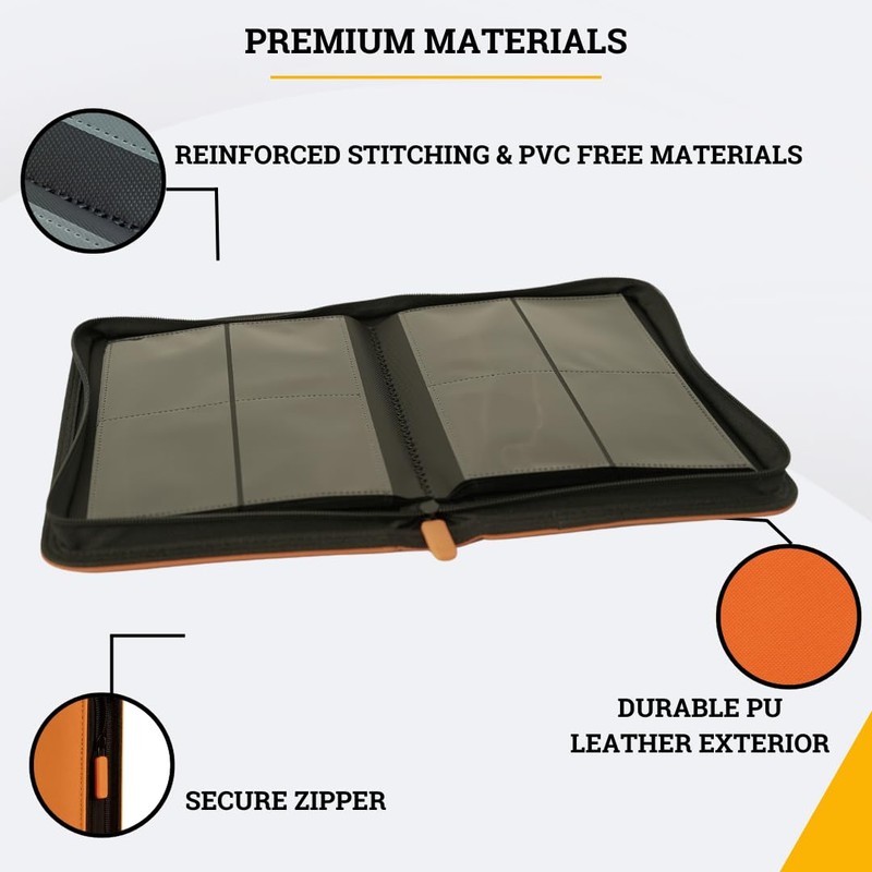 Card Guardian - Premium 4 Pocket Card Binder 160 Side