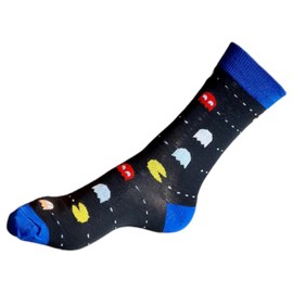 Pac Man Chasing Ghosts Girl Gamer Ladies Socks One Pair Multicolour 4-8 UK / 37-42 Eur / 6-10 US
