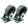 1 Pair Of 50Mm Plate Fix Single Caster Dolly Wheel