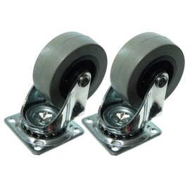 1 Pair Of 50Mm Plate Fix Single Caster Dolly Wheel Heavy Duty Swivel Castors