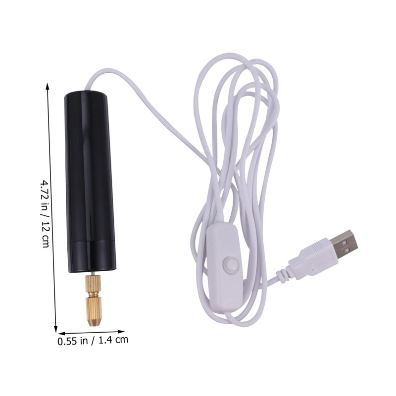 Operitacx 15Pcs USB Charging Mini Electric Drill Kit Cordless Rotary