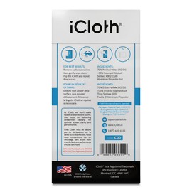 iCloth Eyeglass Cleaning Wipes: Easy and Fast Lens Cleaning and Screen Cleaning Wipes for Reliable, Streak-Free Screen Wipes - Individually Wrapped for Convenience