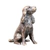 Richard Cooper & Company Solid Bronze Miniature Spaniel, Rich Brown Chestnut Patina, 2.2 x 2.4 x 3.5 cm