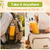 Luxgola 20oz Reusable Glass Juice Bottles with Lids, Wide Mouth,