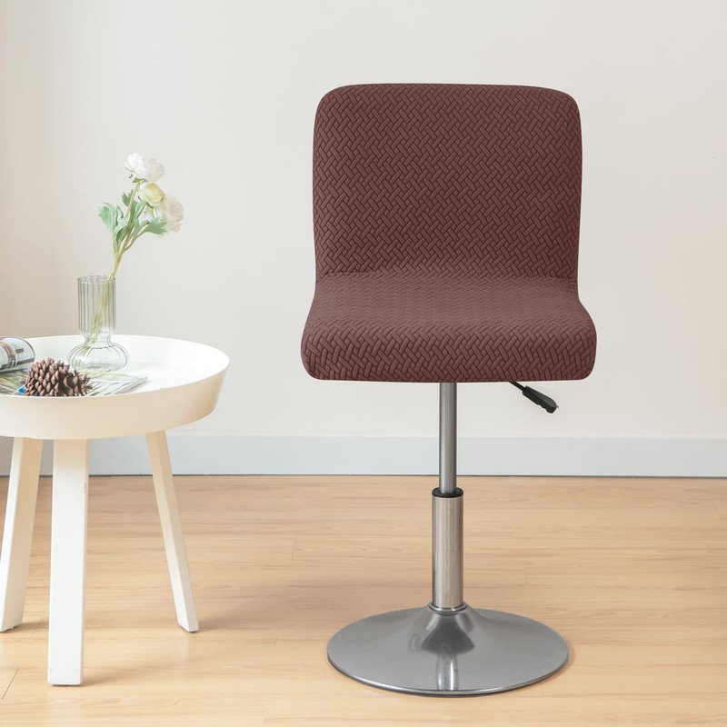 HFCNMY Bar Stool Covers with Backs,2 Pack Stretch Bar Stool