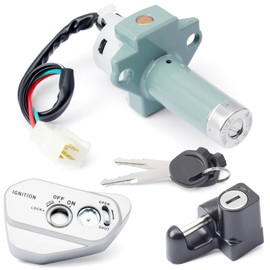 Mhrxusd Ignition Key Switch Kit Replacement for Tbr7 for Hawk 250 250cc Motorcycle Ignition Lock Cylinder