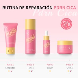 Kit Cuidado Facial BeauBase PDRN 4 Piezas Limpiador Tnico Lechoso Suero Crema Hidratante Niacinamida Colgeno cido Hialurnico Piel Suave Set Regalo... 
