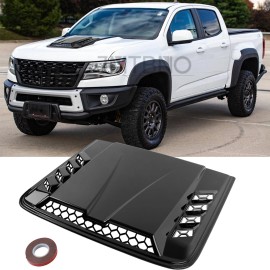 JMTBNO For Chevy Colorado Air Flow Intake Bonnet Scoop Hood Cover Vent Matte Black NEW