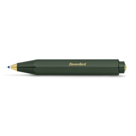 Kaweco Classic Sport Ballpoint Pen Green I Business Ballpoint Pen Made of High-Quality Plastic I Classic Ballpoint Pen in Green I 12 g Pocket Ballpoint Pen with Heart Curve Mechanism I Retractable Ballpoint Pen 10.5 cm