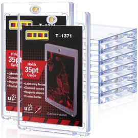 Portadores de tarjetas magnéticos de 8 unidades para cartas coleccionables, fundas rígidas para cartas de 35pt, portador de carta de un toque compatible con cartas MTG, cartas deportivas, cartas de