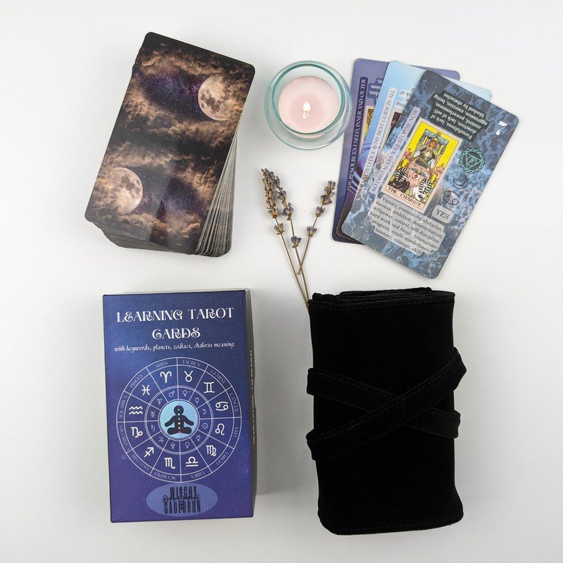 Witchy Cauldron Tarot Cards with Buck for Beginners, Tarot Cards