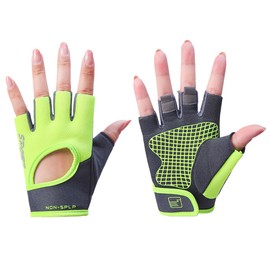 [ホワイトファング] グローブ ハーフフィンガー フィットネス トレーニング 滑り止め メンズ レディース NT364(グリーン)