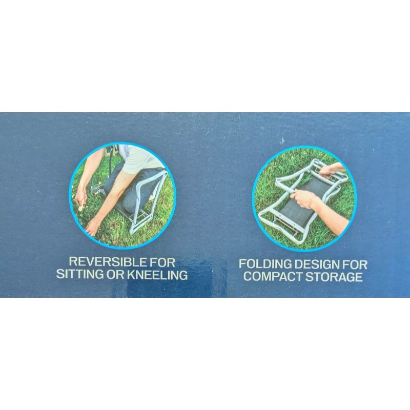 Project Source New Metal Garden Kneeler with Padded Seat Foldable