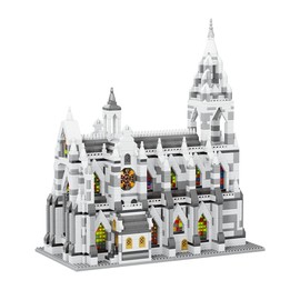 SEMKY Micro Mini Blocks Cologne Cathedral Famous Landmark Model Set,(3598Pieces) -Building and Architecture Toys Gifts for Kid and Adult