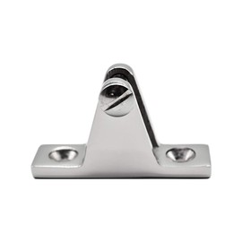 MARINE CITY 316 Stainless Steel Bimini top Deck Hinge Swivel Mount – Boat Bimini high Fitting Hardware Side Mount – Boat Top Hinges Bimini Mounts with Removable Pin (Pack of 1)