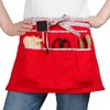 La Short Cord Eline Gardeners Apron Red Liberty 64 x