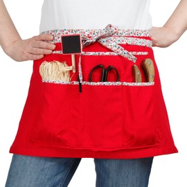 La Short Cord Eline Gardeners Apron Red Liberty 64 x 0.5 x 34 cm TJC1ROL