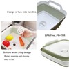 Leemeimei 9L (2.4Gal) Dish Basin Collapsible with Drain Plug ,