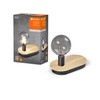 LEDVANCE DECOR Wood Table Tischleuchte TOUCH USB, schwarz, E27 Sockel