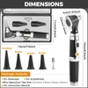 Otoscope Kit, Ear Scope with Light, 3X Magnification, 4 Speculum
