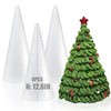 4 Pack Styrofoam Cones for Craft, 12.6x4.5in Craft Foam Tree