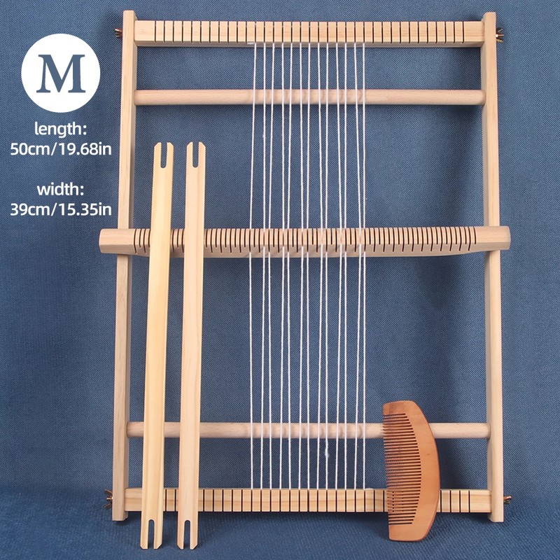 Wooden Weaving Loom for Tapestry Crafts – 19.68 x 15.35