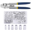 Fishing Crimping Tool Kit, Crimping Pliers with 500pcs Aluminum Crimp