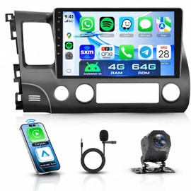 MAHVEC Android 15 Car Radio Stereo for Honda Civic 2006-2011 4G+64G