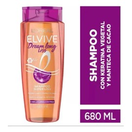 Shampoo Dream Long Liss 680ml Elvive Keratina Vegetal Y Manteca De Caco