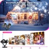 Snowflake Projector Lights Outdoor, Upgrade 2.0 HD Dynamic Christmas Projector