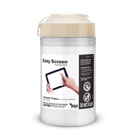 Easy Screen Cleaning Wipes, Electronic Screen Cleaning, Laptops, Monitors, Phone, Tablet, TV Screen Cleaning Wipe, 70 Wipes per Canister, Large 9"x 6" Durable Wipe