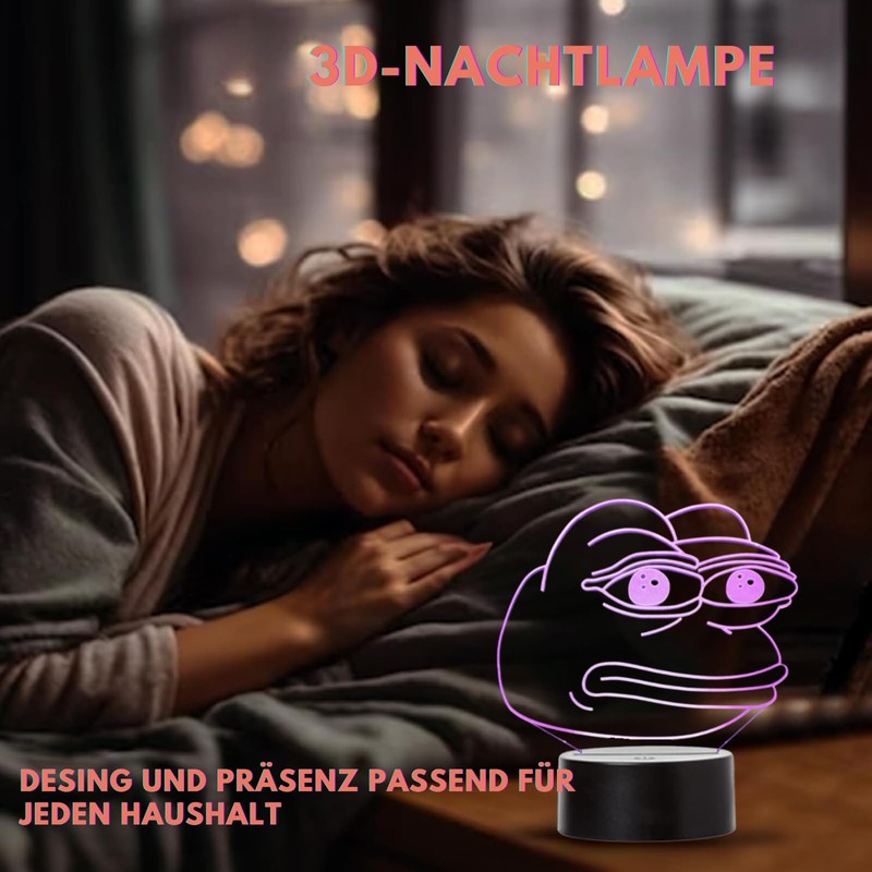 Pepe The Frog Colour Changing LED Light USB Night Light