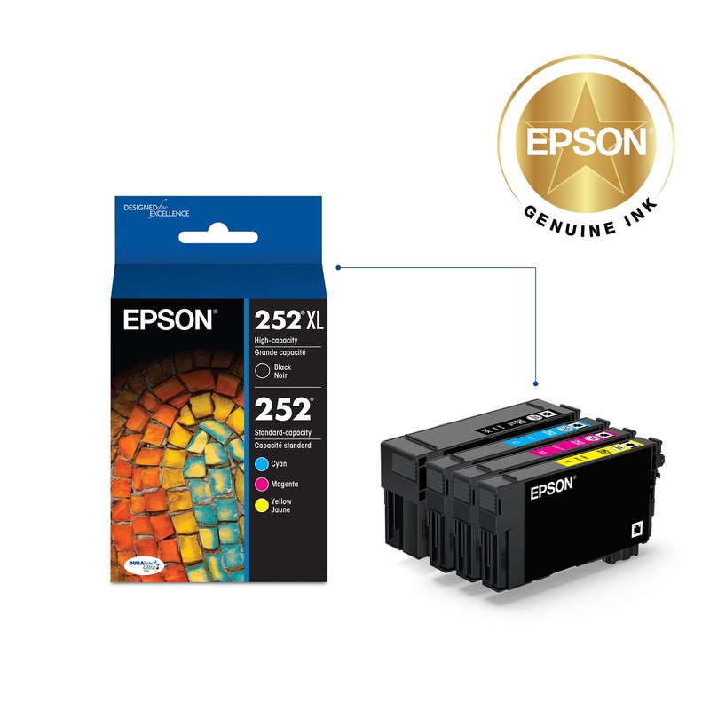 EPSON 252 DURABrite Ultra Ink High Capacity Black & Standard