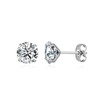 G23 Titanium CZ Stud Earrings for Sensitive Ears, Pure Titanium