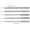 HPMAISON SDS Plus Rotary Hammer Drill Bit Set, 5PCS Cross