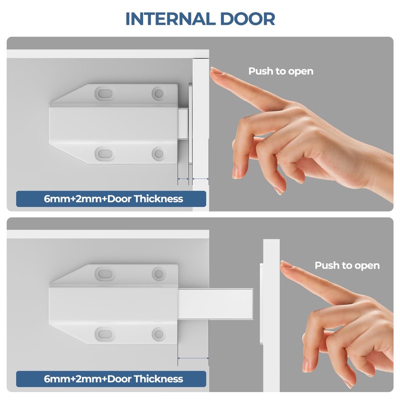 Magnetic Push Latch Without Nail Installation Tonitrui Heavy Duty Magnetic