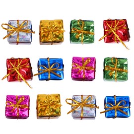 SEWACC Pack of 12 Mini Boxes Ornaments Small Gift Boxes for Hanging Miniature Gift Boxes ()