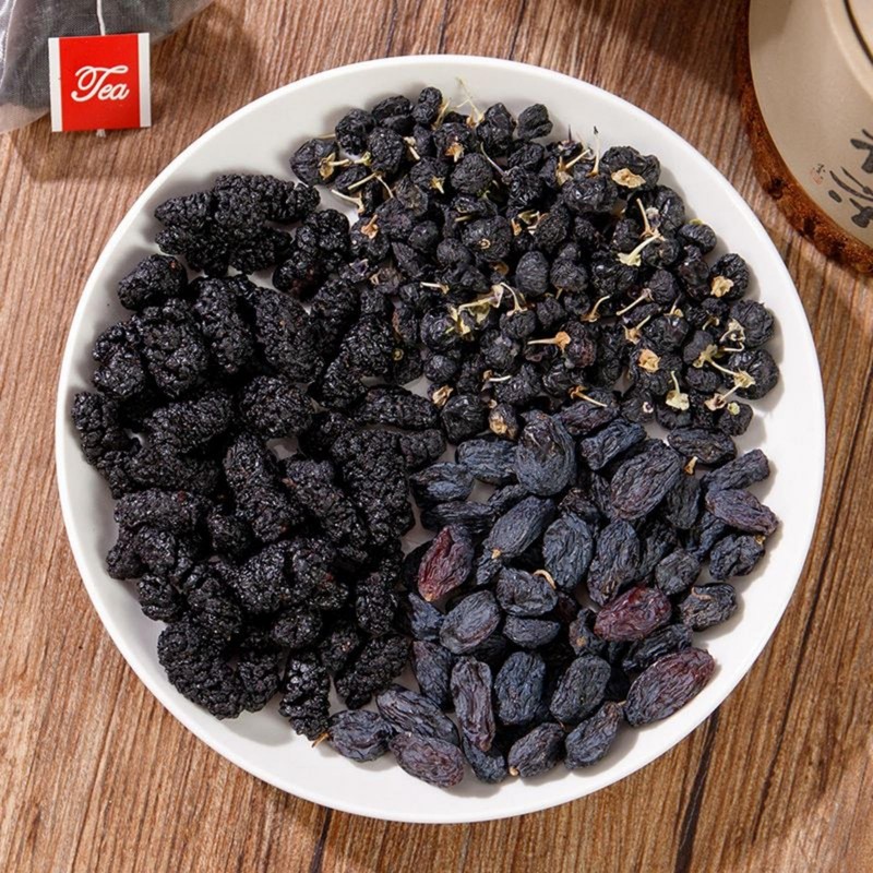 Blueberry Tea Bags, Premium Blueberries Mulberries Black Goji Berries Blend