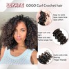 7 Packs Gogo Curl Crochet Hair for Women 8 Inch