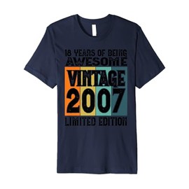 Legendary since 2007 Limited Edition 18th Birthday Premium T-Shirt