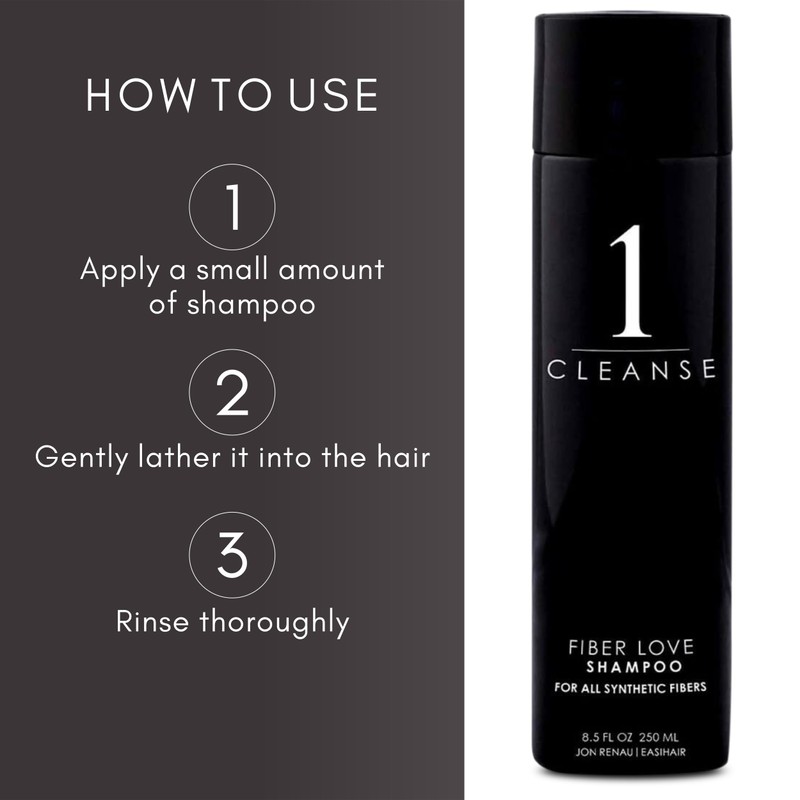 Jon Renau Shampoo for Synthetic Fiber Wigs, Toupes, 8.5 fl