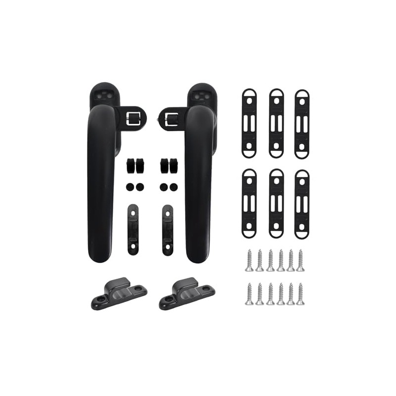 Pack of 2 Window Handle, Balcony Door Handle, Safety Window