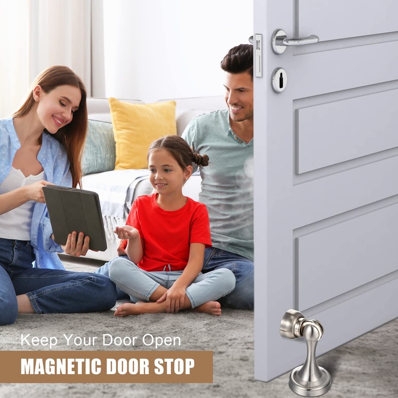 8 Pcs Magnetic Door Stoppers Stainless Steel Door Stops Magnetic
