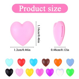 Heclia 30 Pairs Eyeglasses Ear Grips, Heart-Shaped Glasses Temple Tip Sleeve Retainer, Soft Silicone Eyeglasses Ear Hooks, Anti-Slip Holder Glasses Stopper for Sunglasses Reading Glass, Sport Eyewear