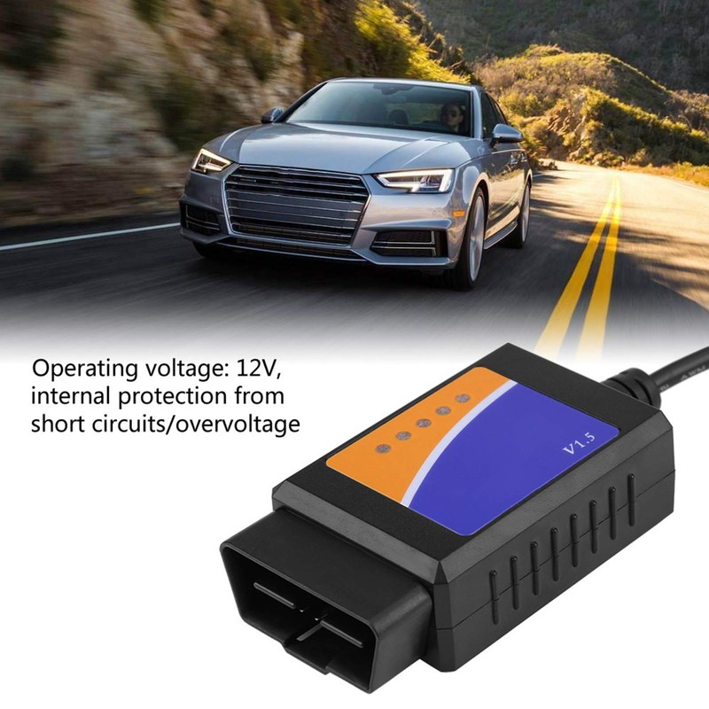 OBD2 Scanner USB ELM322 Adapter, Car Computer OBD II Check