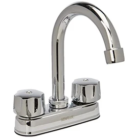 Genflux MZLA130PLCB Mezcladora Plastico para Lavabo, 4"