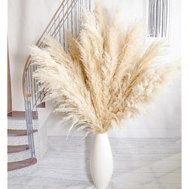 10pcs 40'' Pampas Grass Tall Decor - Pompas Floral, Tall Pampas Grass for Floor Vases, Living Room Floor, Floor Plants, Plumas para, and Grass Wall Decor