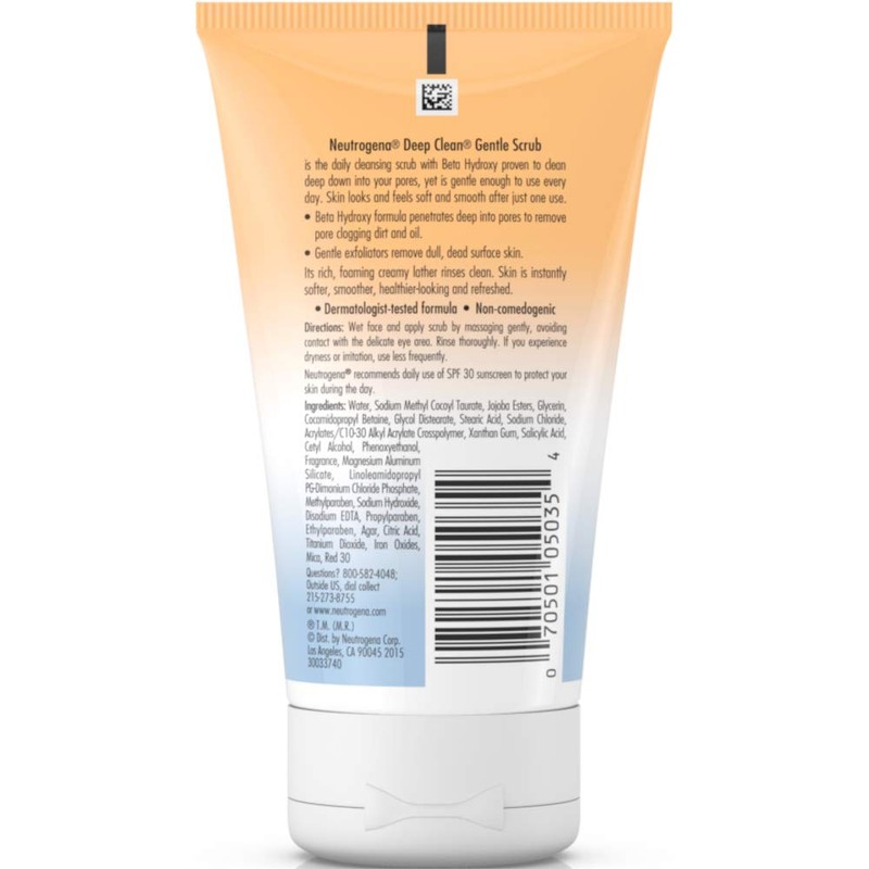 Neutrogena - Oil Free Deep Clean Gentle Scrub (4.2 oz.)